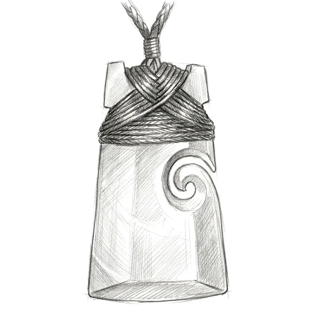 Hand-drawn pencil sketch of Toki